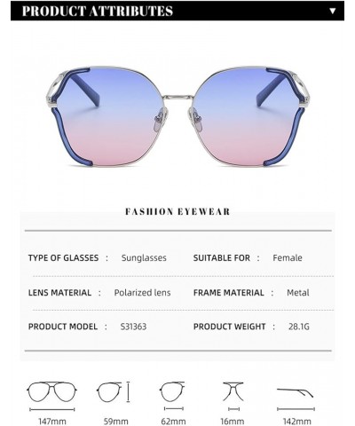 Large Frame Polarized Men and Women Shading Sunglasses Outdoor Beach Driving (Color : F, Size : Medium) Medium D $15.28 Designer