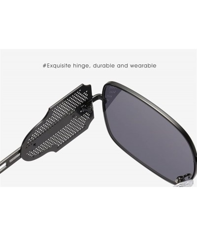 Metal Retro Punk Men and Women Fashion Photo Accessories Sunglasses (Color : A, Size : 1) 1 G $18.19 Designer