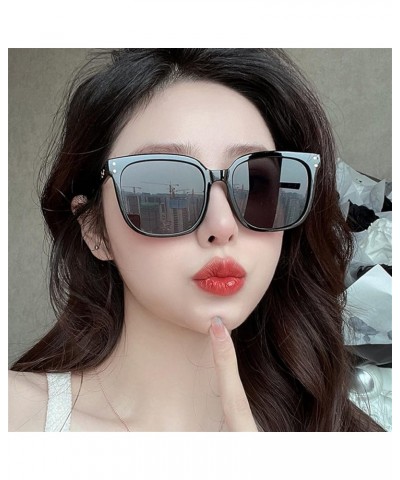 Square frame vintage men and women sunglasses outdoor vacation accessories Commuter Trend UV400 Sunglasses Gift D $14.95 Desi...