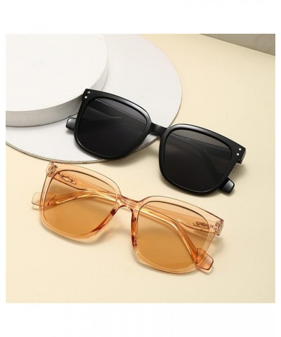 Square frame vintage men and women sunglasses outdoor vacation accessories Commuter Trend UV400 Sunglasses Gift D $14.95 Desi...