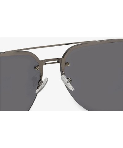 Frameless Metal Large Frame Men And Women Outdoor Vacation Decorative Sunglasses D $19.49 Designer