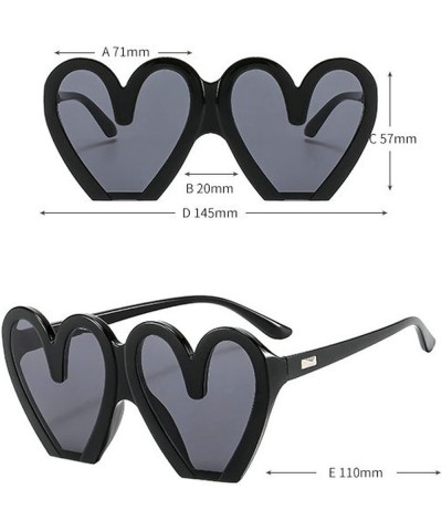 Love Heart Shaped Sunglasses Women Men Vintage Half Frame Y2k Sunglasses Love Cute Cool Hip Hop Sun Glasses White $9.91 Designer