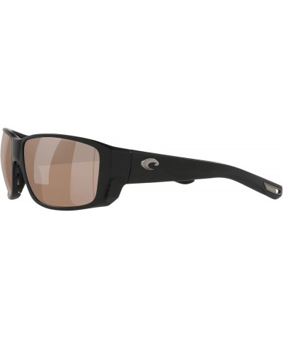 mens Tuna Alley Pro Rectangular Sunglasses Black/Polarized Copper Silver Mirrored 580g $107.46 Rectangular