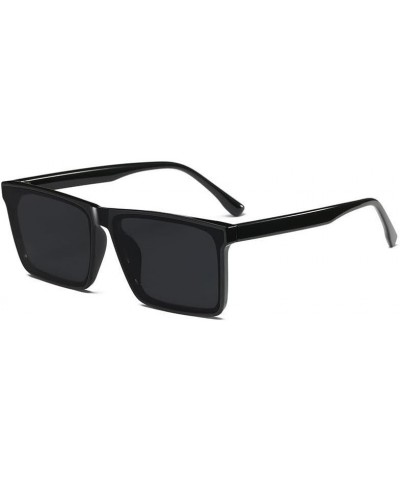 Uniform sunglasses for men and women in simple and fashionable style (comes with glasses case) Bright Black Ash Sheet $44.65 ...