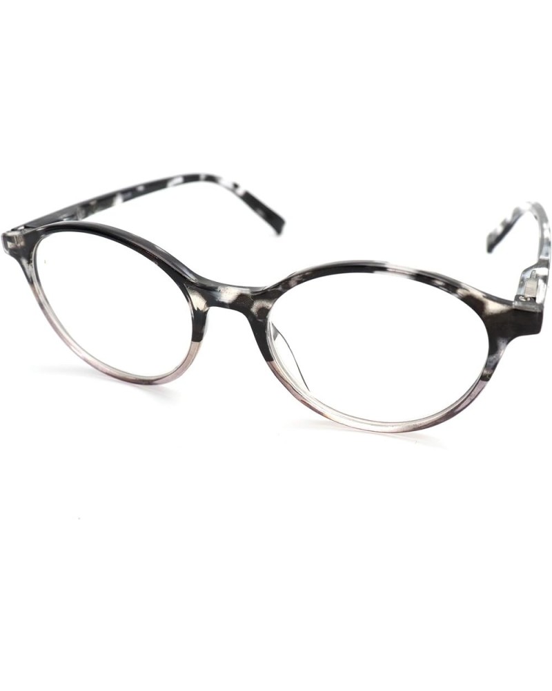 ColorViper shoolboy fullRim Lightweight Reading spring hinge Glasses Z1 Shiny Handmade Black Grey Tortoise $14.22 Round