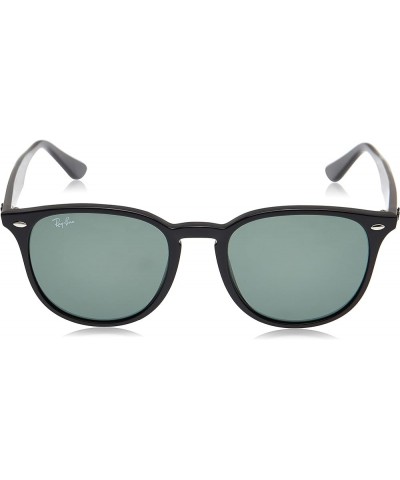 Rb4259f Low Bridge Fit Round Sunglasses Black/Dark Green $44.61 Round