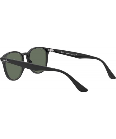 Rb4259f Low Bridge Fit Round Sunglasses Black/Dark Green $44.61 Round