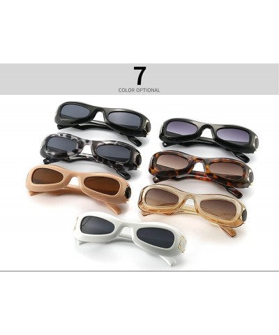 Retro Cat Eye Sunglasses Women Fashion Oval Lens Shades UV400 Men Sun Glasses 2pcs Black&leopard $10.06 Oval