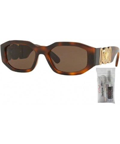 VE4361 Irregular Sunglasses For Men For women + BUNDLE with Designer iWear Eyewear Kit Havana / Dark Brwn $90.28 Rectangular