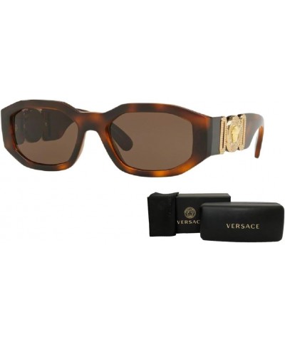 VE4361 Irregular Sunglasses For Men For women + BUNDLE with Designer iWear Eyewear Kit Havana / Dark Brwn $90.28 Rectangular