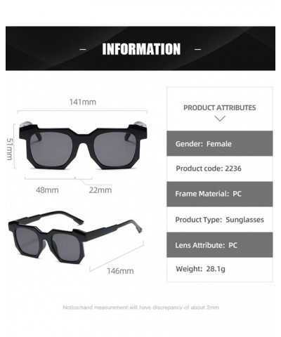 Retro Street Shot Men and Women Sunglasses, Outdoor Vacation Beach Glasses (Color : B, Size : Medium) Medium F $23.30 Designer