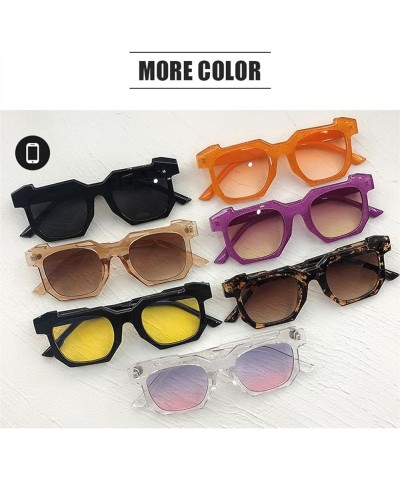 Retro Street Shot Men and Women Sunglasses, Outdoor Vacation Beach Glasses (Color : B, Size : Medium) Medium F $23.30 Designer