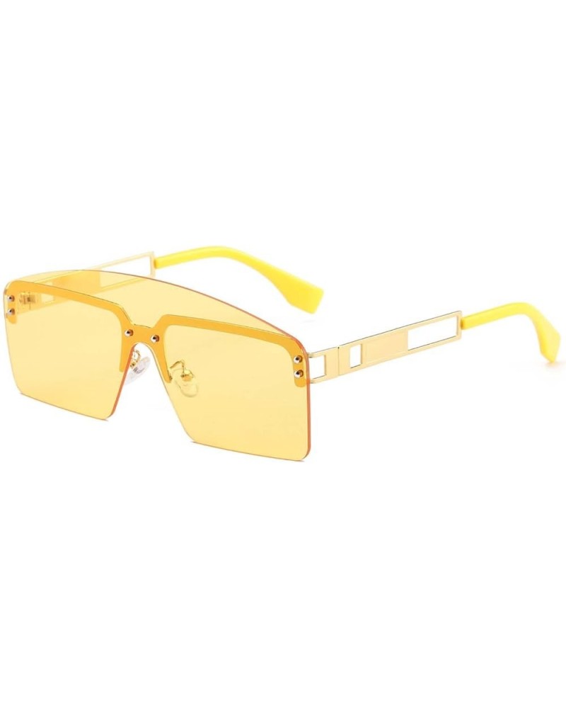 Street Photo Sunglasses Metal Frame Street Photo Decorative Glasses (Color : B, Size : Medium) Medium E $20.21 Designer