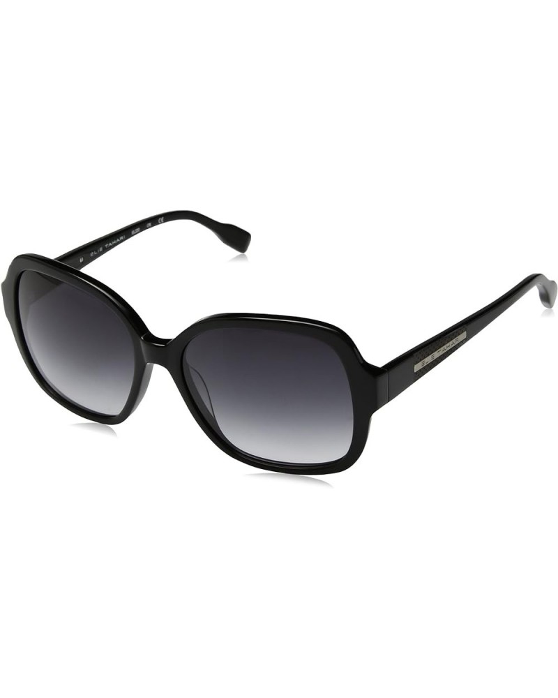 Women's EL220 Square Sunglasses, 55 mm Black Smoke Gradient $20.60 Square