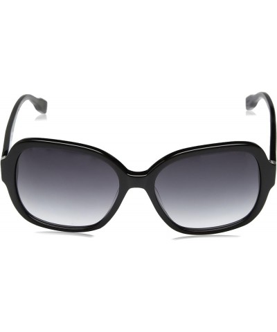 Women's EL220 Square Sunglasses, 55 mm Black Smoke Gradient $20.60 Square