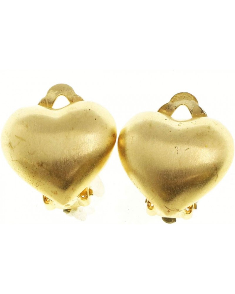 Heart Clip-On-Earrings Gold-Tone $10.86 Designer