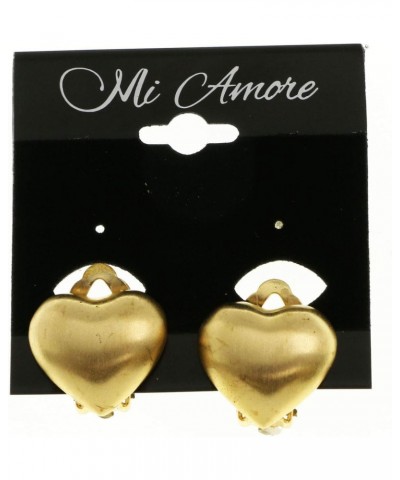 Heart Clip-On-Earrings Gold-Tone $10.86 Designer