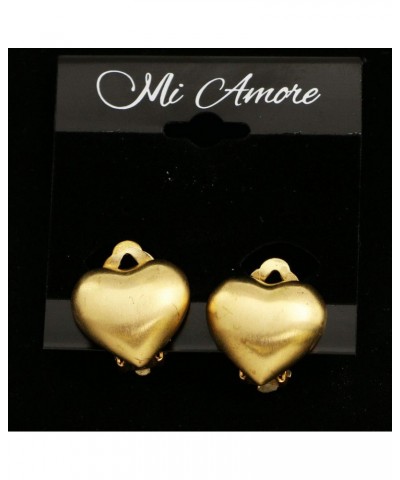 Heart Clip-On-Earrings Gold-Tone $10.86 Designer