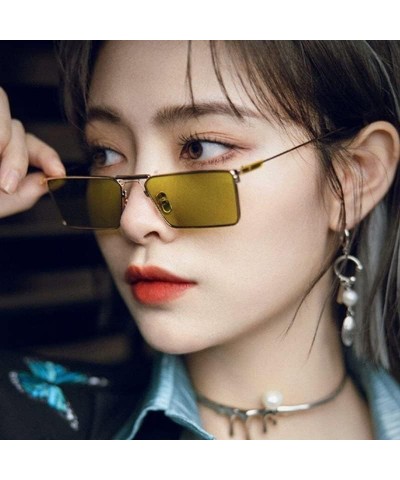 Small Frame Box Men and Women Sunglasses Retro Steampunk Style Sunglasses (Color : 5, Size : 1) 1 6 $9.70 Designer