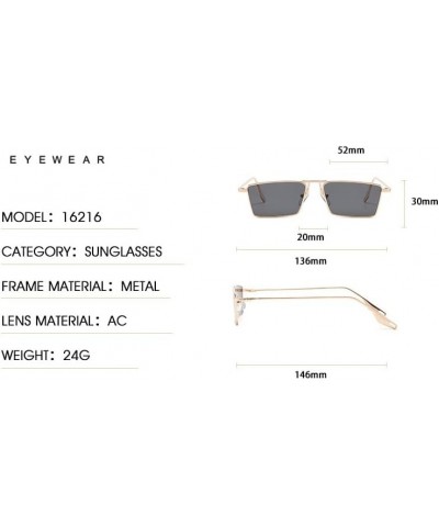 Small Frame Box Men and Women Sunglasses Retro Steampunk Style Sunglasses (Color : 5, Size : 1) 1 6 $9.70 Designer