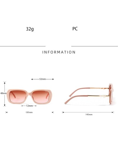 Luxury Oversized Rectangle Sunglasses Woman 2021 Square Pearl Sun Glasses Female Gradient Retro Elegant Ladies Eyewear Black ...