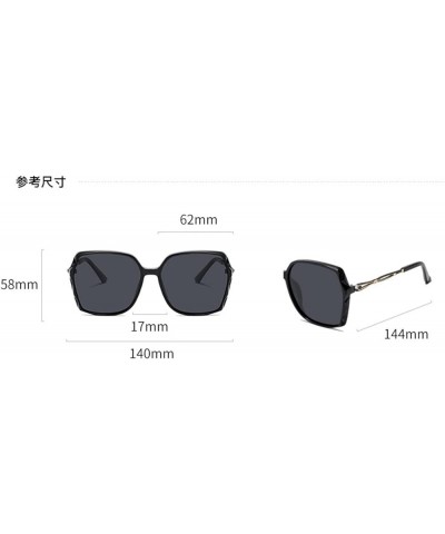 Polarized Household Fashion Square Sunglasses Men and Women Outdoor Riding and Driving Sunglasses (Color : B, Size : 1) 1 D $...