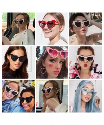 Polarized Heart Shaped Sunglasses for Women Vintage Fashion Cat Eye Lovely Style Sun Glasses 03 Black/Grey $6.75 Cat Eye