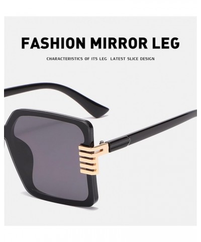 Fashion Big Frame Men's and Women's Sunglasses Outdoor Holiday Decoration Sunglasses (Color : B, Size : Medium) Medium C $22....