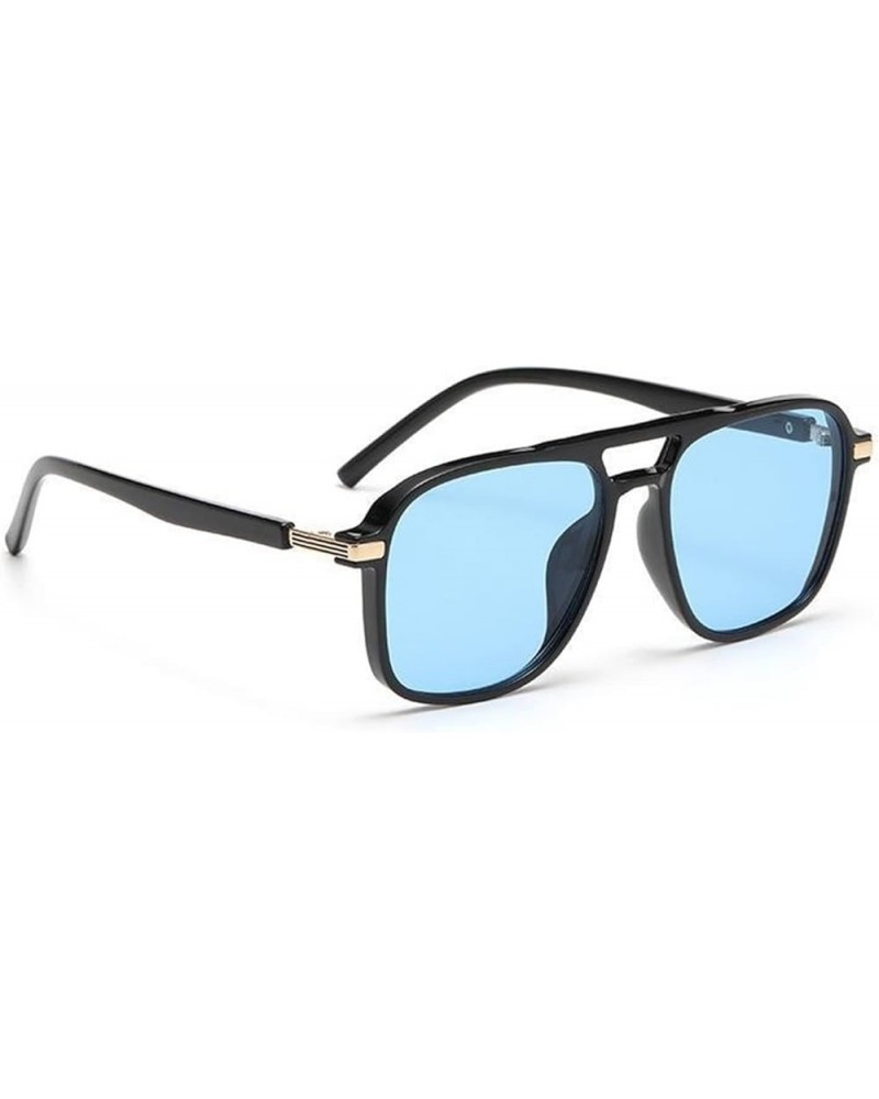 Retro Large Frame Square Sunglasses for Men and Women Outdoor (Color : A, Size : 1) 1 D $19.94 Designer