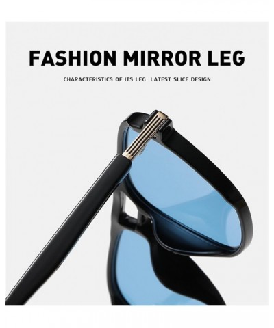 Retro Large Frame Square Sunglasses for Men and Women Outdoor (Color : A, Size : 1) 1 D $19.94 Designer