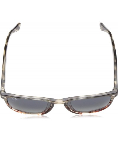 Rb2184f Low Bridge Fit Square Sunglasses Grey Gradient Brown Stripe/Grey Gradient Dark Grey $69.00 Square