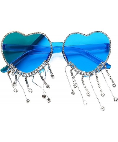 Heart-shaped Frameless Female Outdoor Party Fashion Decorative Sunglasses C $13.25 Designer