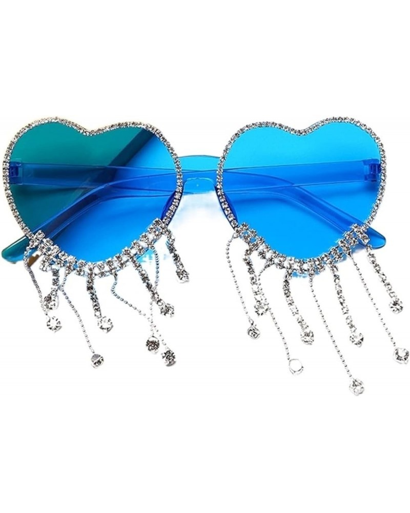 Heart-shaped Frameless Female Outdoor Party Fashion Decorative Sunglasses C $13.25 Designer