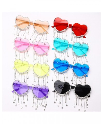 Heart-shaped Frameless Female Outdoor Party Fashion Decorative Sunglasses C $13.25 Designer