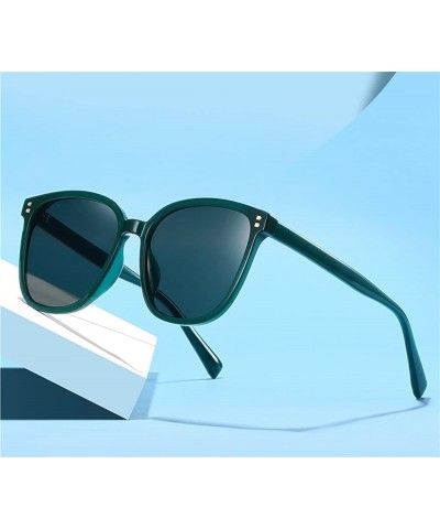 Square Frame Men's Outdoor Vacation Beach Decorative Sunglasses (Color : D, Size : 1) 1 D $15.34 Designer