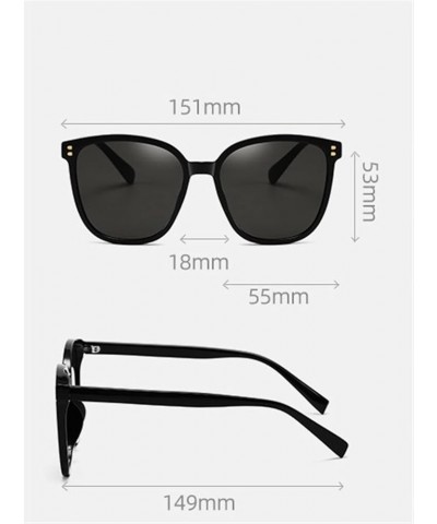 Square Frame Men's Outdoor Vacation Beach Decorative Sunglasses (Color : D, Size : 1) 1 D $15.34 Designer