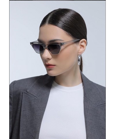 Polarized Men and Women Cat Eye Sunglasses Outdoor Sunshade Driving Sunglasses (Color : C, Size : Medium) Medium D $22.76 Des...