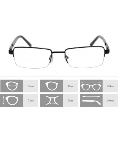 Metal Frame Blue Light Blocking Reading Glasses 1.56 Lenses-6334 $17.86 Rectangular