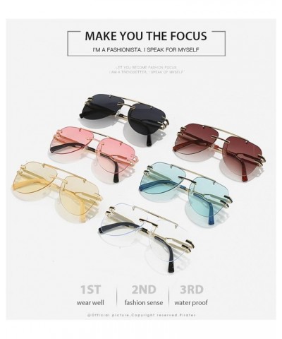 Frameless Women's Party Photo Fashion Decorative Sunglasses (Color : C, Size : 1) 1 B $16.93 Designer