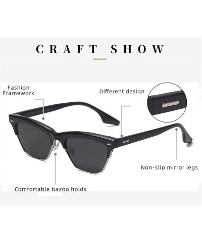 Polarized Men and Women Cat Eye Sunglasses Outdoor Sunshade Driving Sunglasses (Color : C, Size : Medium) Medium D $22.76 Des...