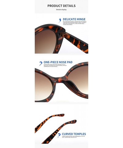 Fashion Cat Eye Women Sunglasses Outdoor Vacation Sun Shade Beach (Color : A, Size : Medium) Medium A $20.21 Designer