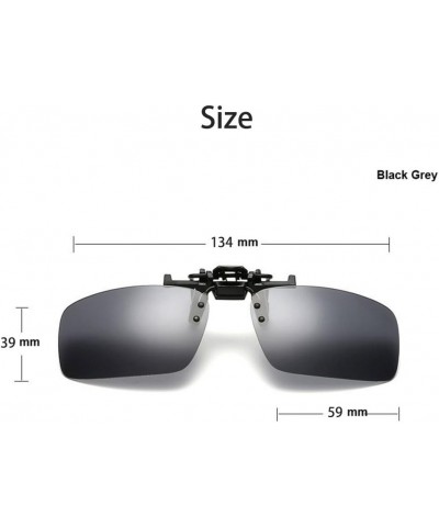 2x Polarized Clip On Sunglasses Flip Up Fit Over Night Vision Glasses Anti Glare Men Women Driving Sports with Box Yellow+gre...