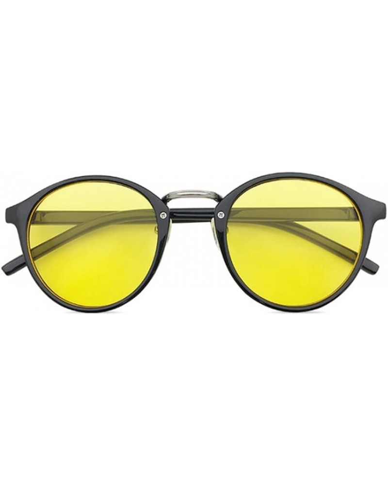 Retro Glasses Women Men Goggles Sunglasses New Vintage Fashion Driving Sun glasses 100% UV Blocking Gd02-swag Yellow $10.73 A...