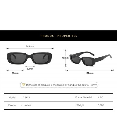 Men and Women Small Frame Sunglasses Fashion Square Decorative Outdoor Sunglasses (Color : 18, Size : 1) 1 11 $10.99 Designer