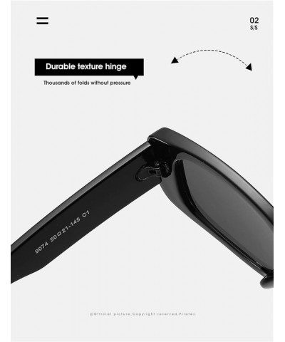 Men and Women Small Frame Sunglasses Fashion Square Decorative Outdoor Sunglasses (Color : 18, Size : 1) 1 11 $10.99 Designer