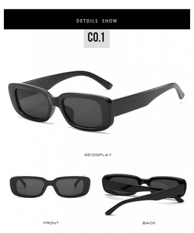 Men and Women Small Frame Sunglasses Fashion Square Decorative Outdoor Sunglasses (Color : 18, Size : 1) 1 11 $10.99 Designer