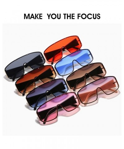 Women Fashion Square Frame Sunglasses for Ladies Glasses (Color : B, Size : 1) 1 B $19.20 Designer