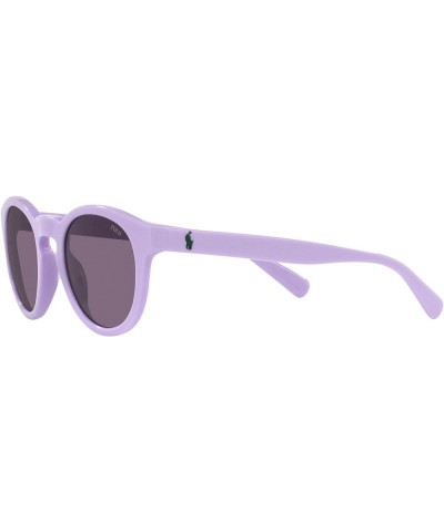 Men's Ph4184 Round Sunglasses Shiny Sky Lavender/Violet $34.34 Round