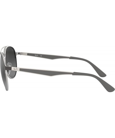 Women's Rb3606 Aviator Sunglasses Matte Grey on Silver/Grey Mirrored Silver Gradient $42.00 Aviator