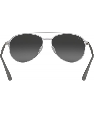 Women's Rb3606 Aviator Sunglasses Matte Grey on Silver/Grey Mirrored Silver Gradient $42.00 Aviator